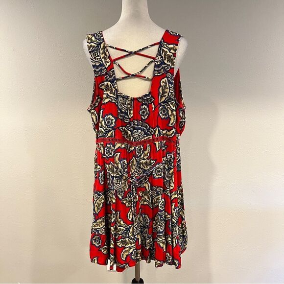 Maurices sleeveless paisley Floral plus size mini Dress size 1X - Picture 7 of 15